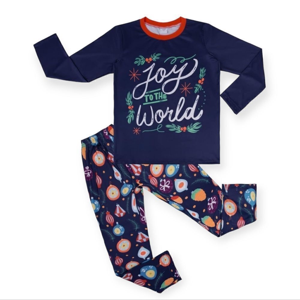 NWT Men's Christmas Pajama Set- Joy to the World made by Alvababy